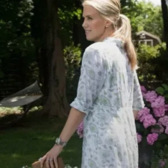 Floral Green and White Maxi Dress tuckernuck Julia Amory - Picture 3 of 6